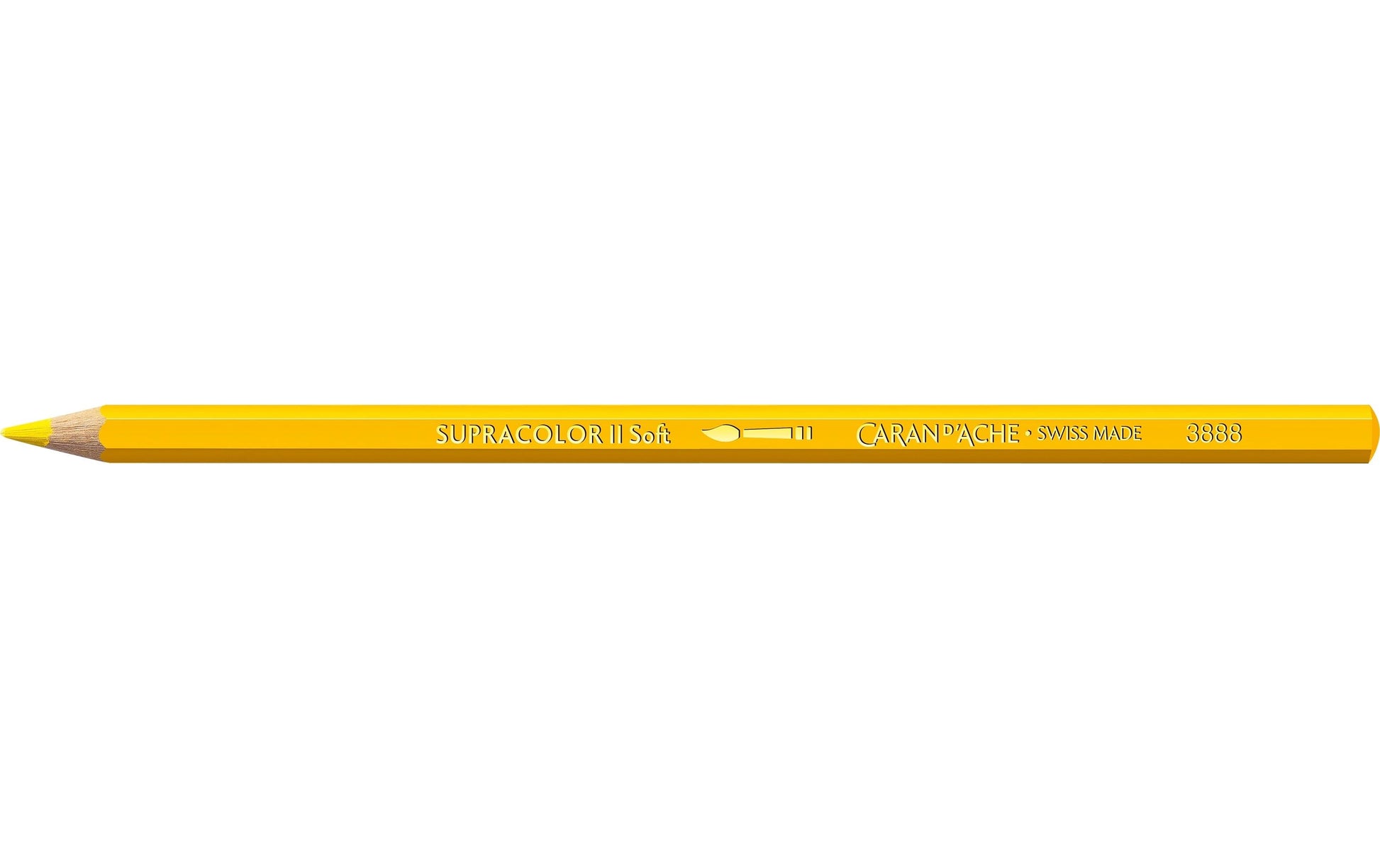 Caran d-Ache Caran d'Ache Aquarellfarbstift Supracolor Soft – Gelb, im Metalletui, Ø 3,8 mm, FSC