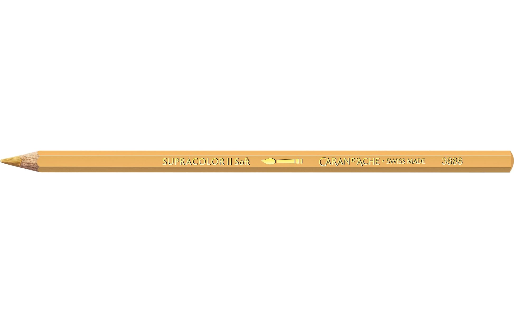 Caran d-Ache Caran d'Ache Aquarellfarbstift Supracolor Soft – Hellorange, im Metalletui, Ø 3,8 mm, FSC