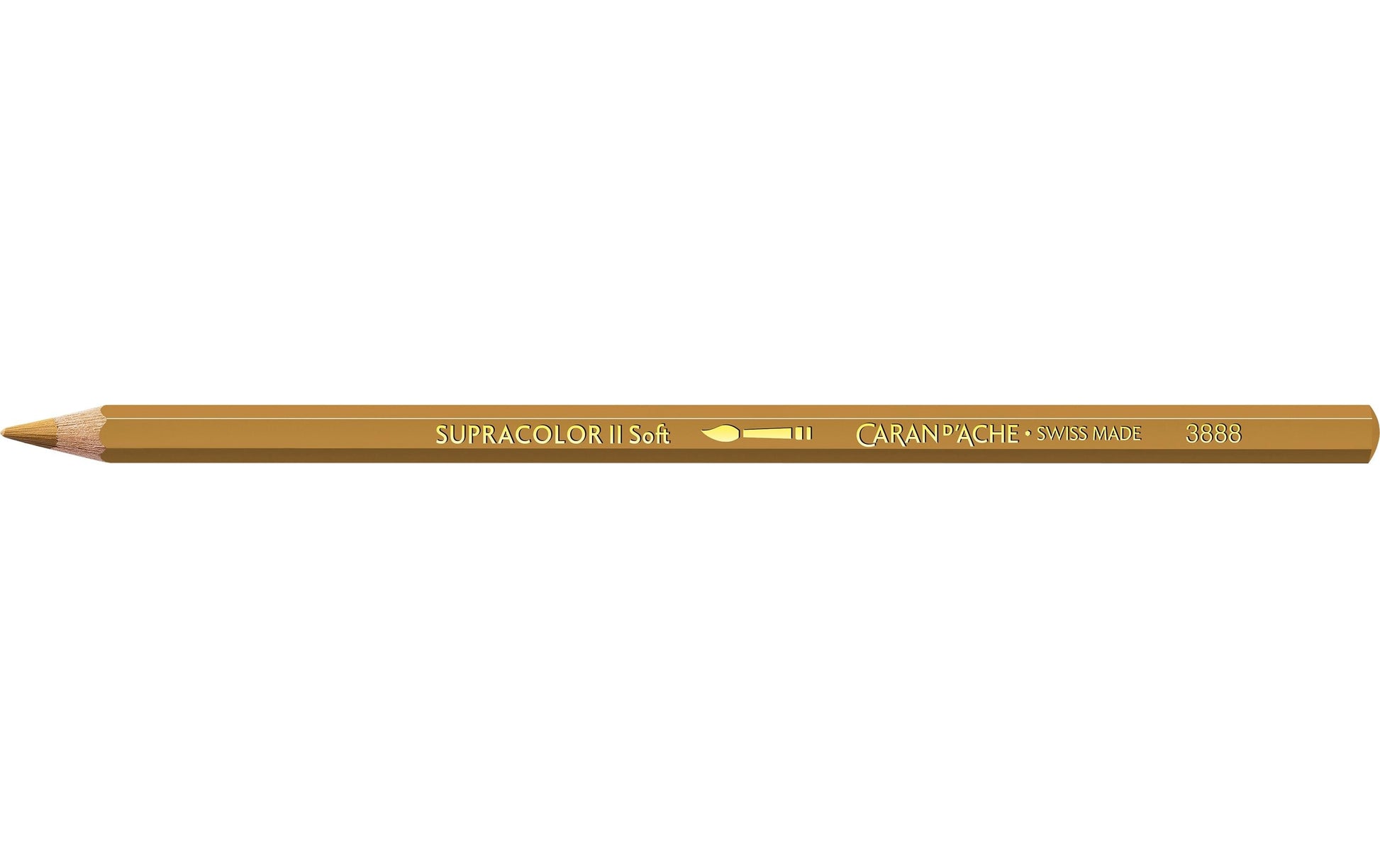 Caran d-Ache Aquarellfarbstift Supracolor Soft – Ocker, im Metalletui, Ø 3,8 mm, FSC