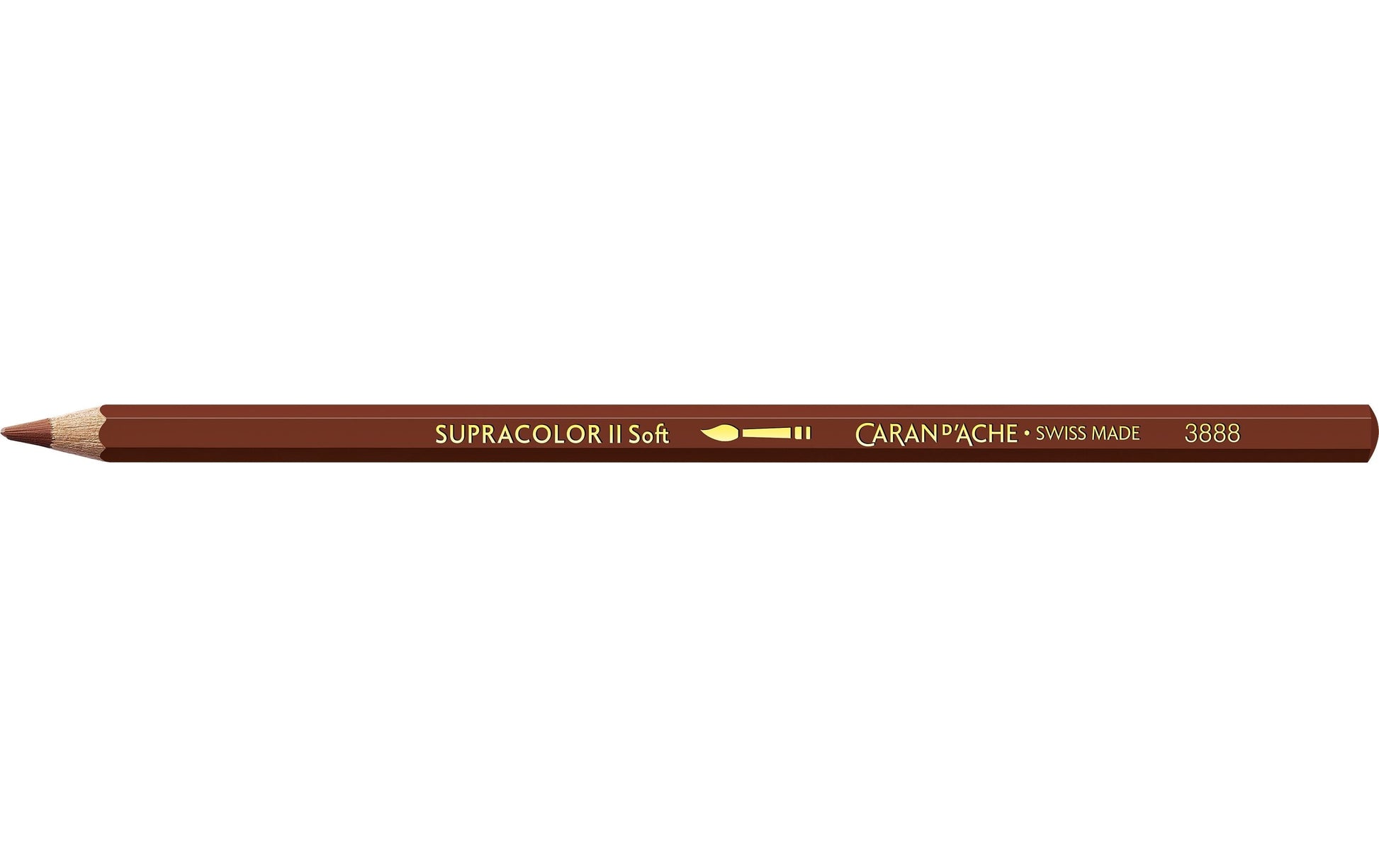 Caran d-Ache Caran d'Ache Aquarellfarbstift Supracolor Soft – Braun, im Metalletui, Ø 3,8 mm, FSC