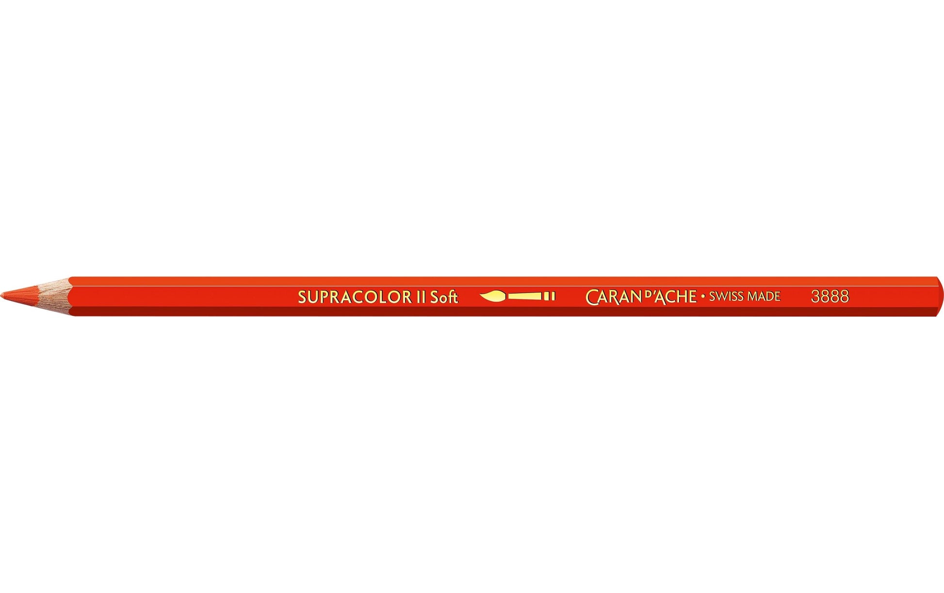 Caran d-Ache Caran d'Ache Aquarellfarbstift Supracolor Soft – Zinnoberrot, im Metalletui, Ø 3,8 mm, FSC