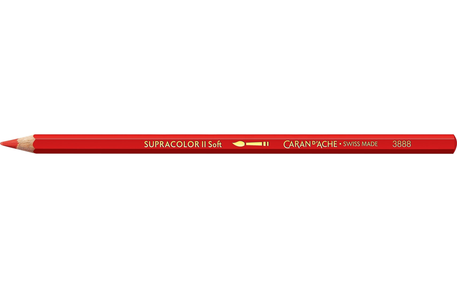 Caran d-Ache Caran d'Ache Aquarellfarbstift Supracolor Soft – Scharlachrot, im Metalletui, Ø 3,8 mm, FSC