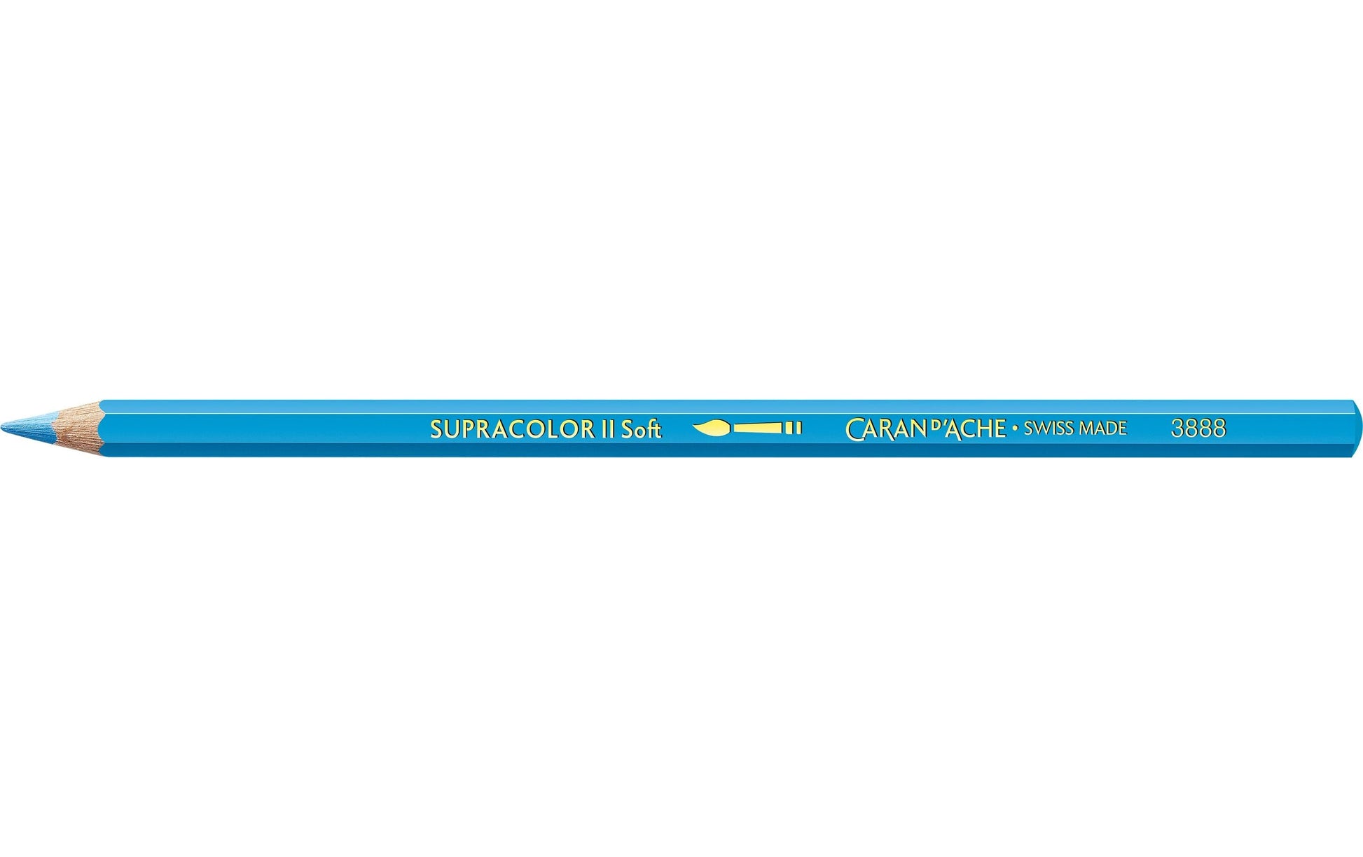 Caran d-Ache Caran d'Ache Aquarellfarbstift Supracolor Soft – Hellblau, im Metalletui, Ø 3,8 mm, FSC