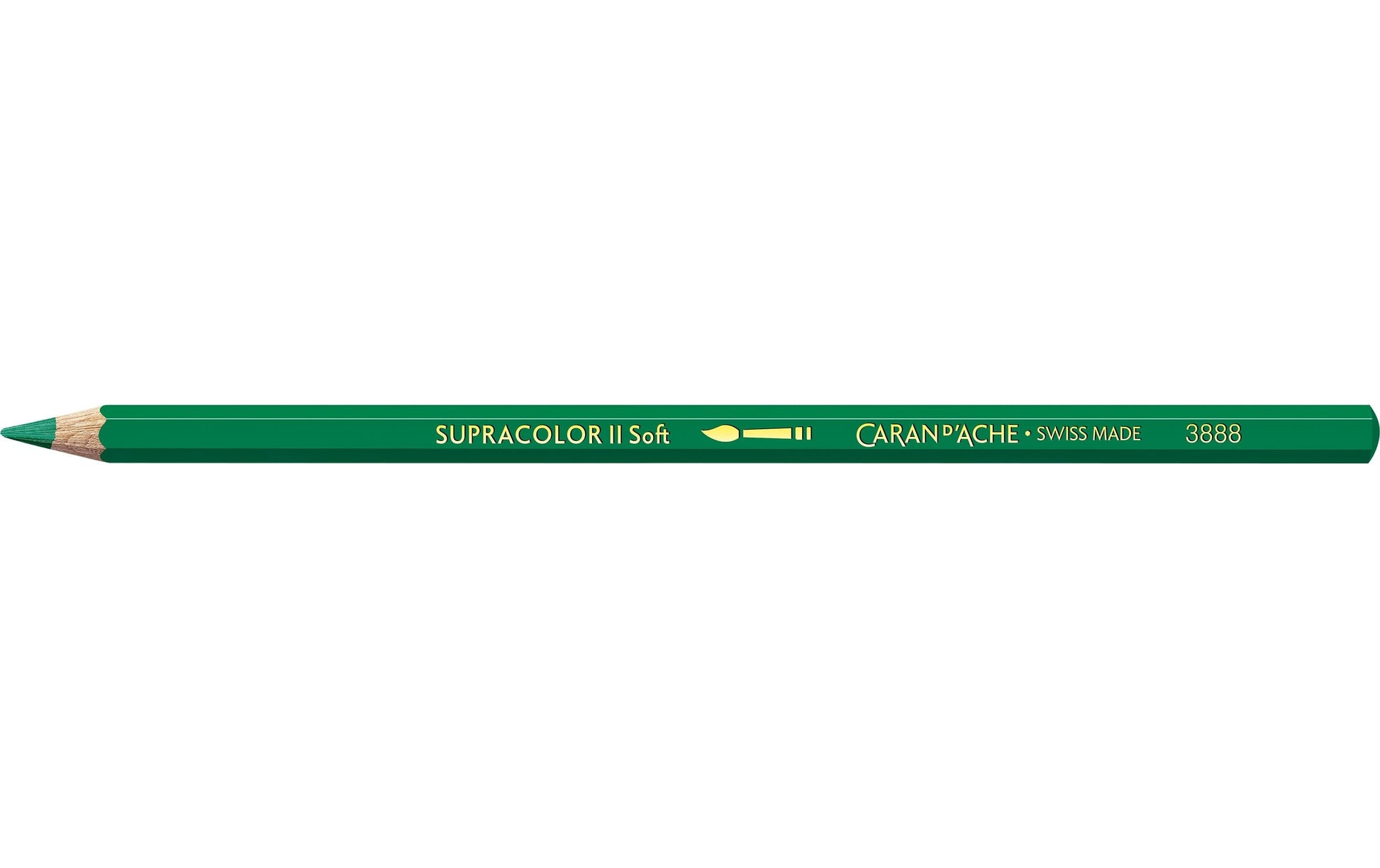 Caran d-Ache Caran d'Ache Aquarellfarbstift Supracolor Soft – Smaragdgrün, im Metalletui, Ø 3,8 mm, FSC