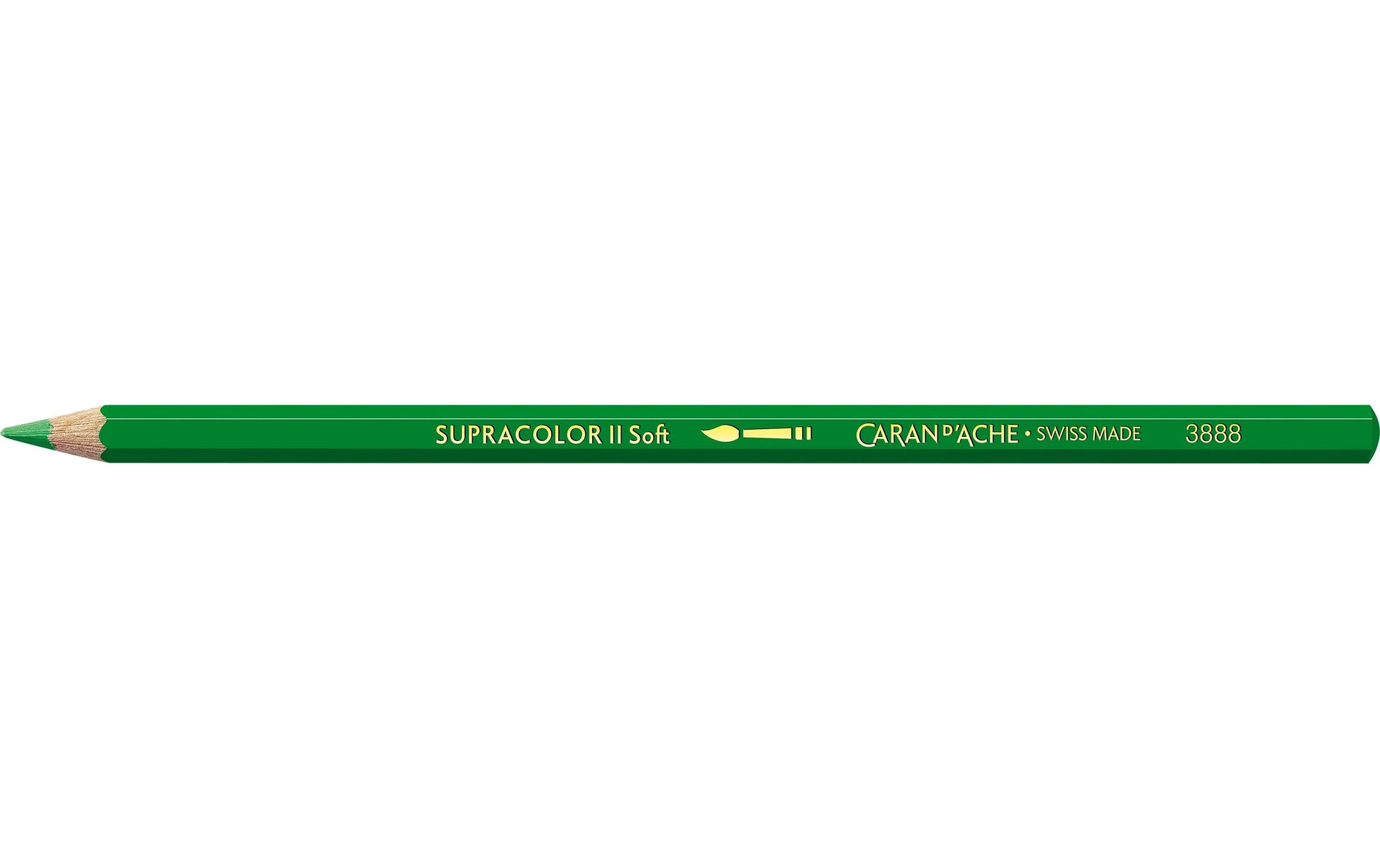 Caran d-Ache Caran d'Ache Aquarellfarbstift Supracolor Soft – grasgrün, im Metalletui, Ø 3,8 mm, FSC