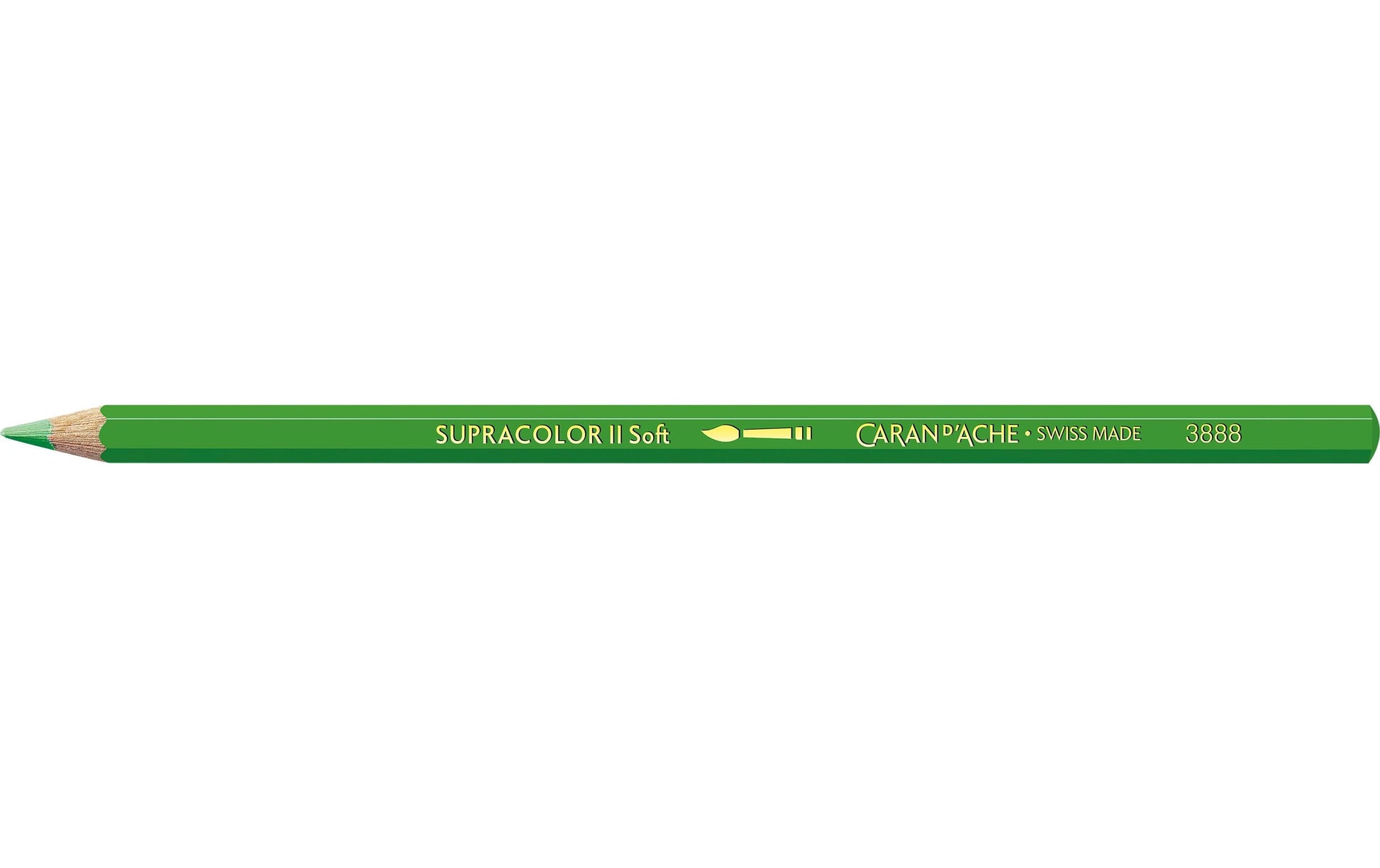 Caran d-Ache Caran d'Ache Aquarellfarbstift Supracolor Soft – gelbgrün, im Metalletui, Ø 3,8 mm, FSC
