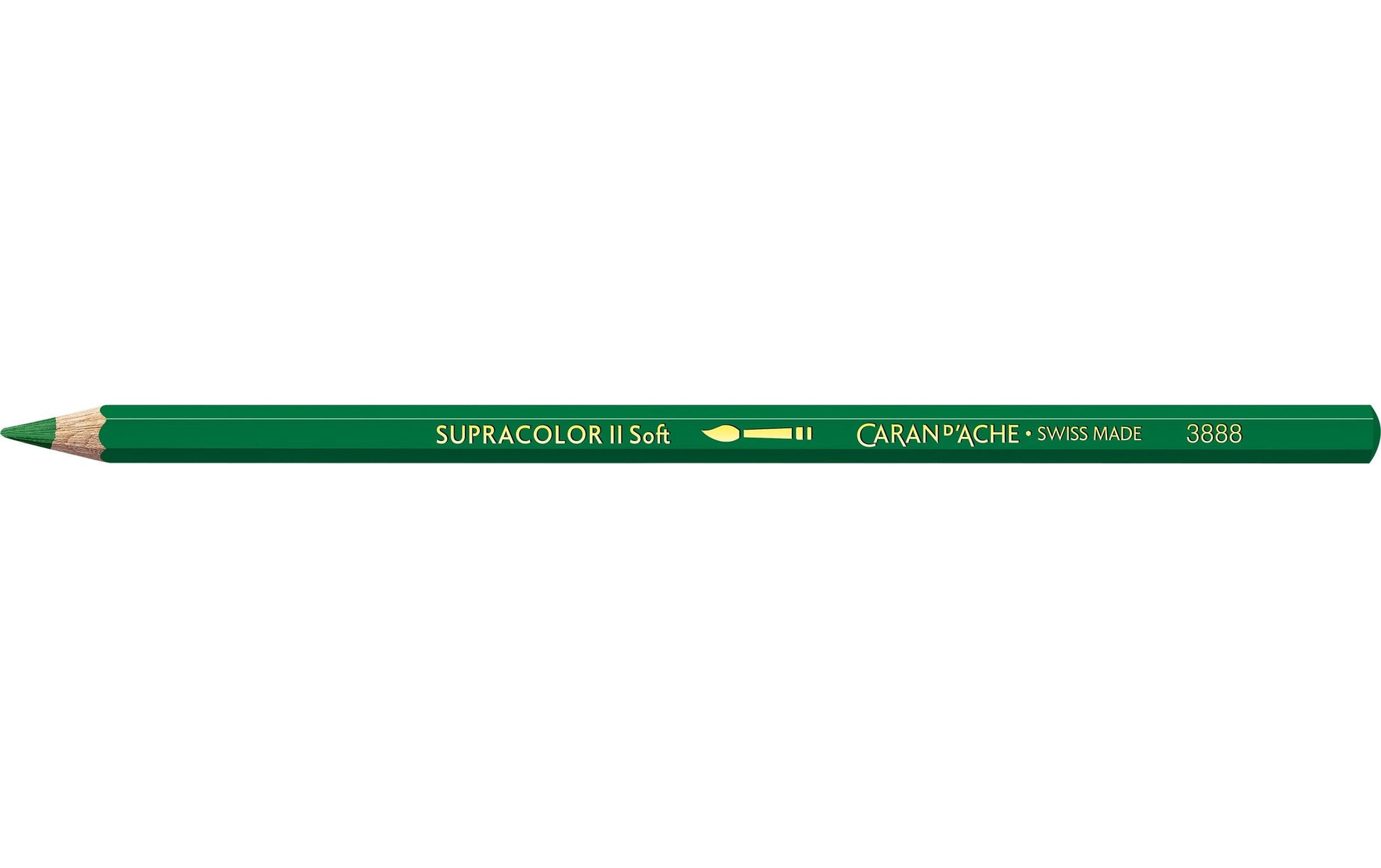 Caran d-Ache Caran d'Ache Aquarellfarbstift Supracolor Soft – Tannengrün, im Metalletui, Ø 3,8 mm, FSC