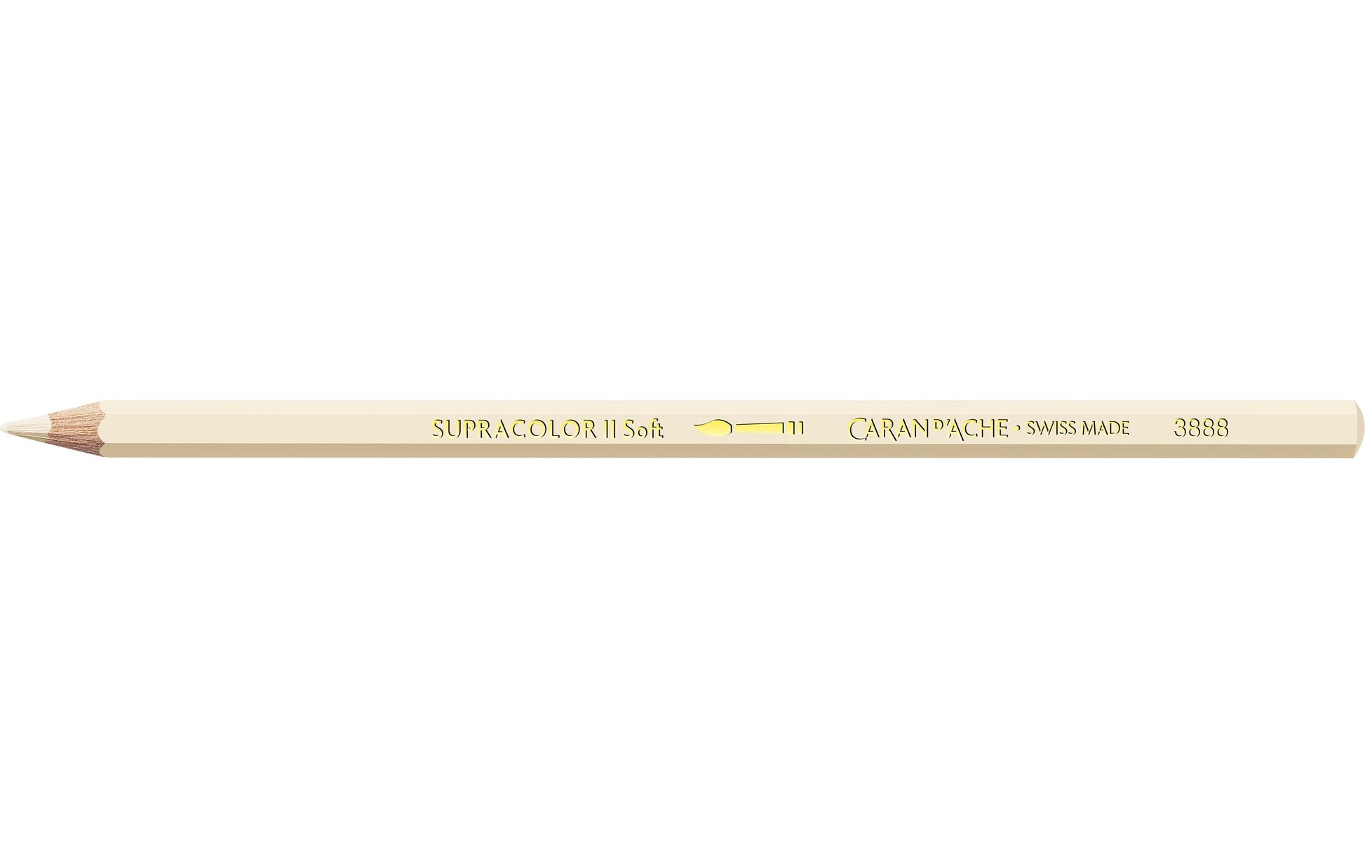 Caran d-Ache Caran d'Ache Aquarellfarbstift Supracolor Soft – creme, im Metalletui, Ø 3,8 mm, FSC