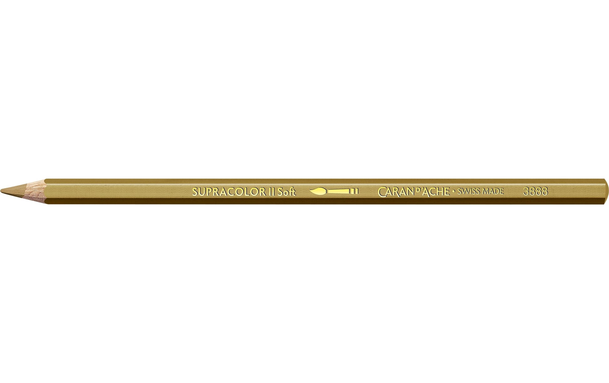 Caran d-Ache Caran d'Ache Aquarellfarbstift Supracolor Soft – Gold, im Metalletui, Ø 3,8 mm, FSC