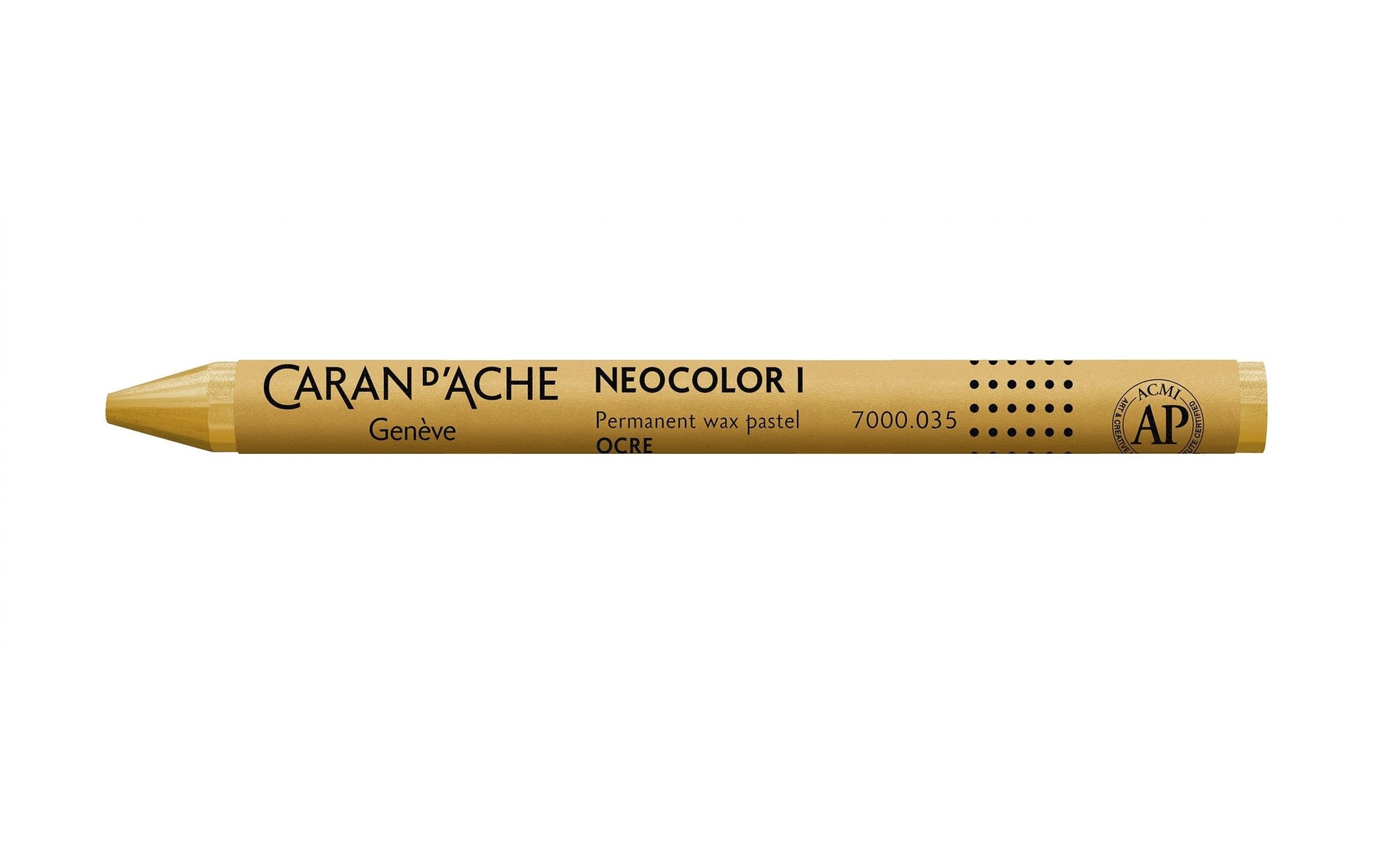 Caran d-Ache Caran d'Ache Neocolor Wachsmalkreide – ocker, Ø 9 × 100 mm, wasserfest, lichtbeständig