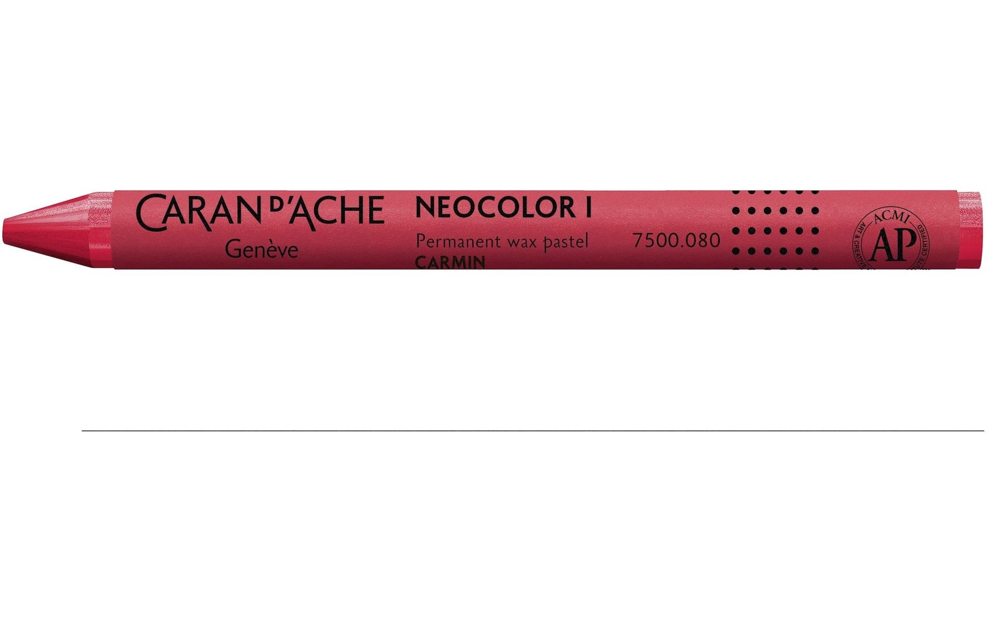 Caran d-Ache Caran d'Ache – Neocolor I – Wachsmalkreiden – Karmin, wasserfest, für Papier, Leder & Glas