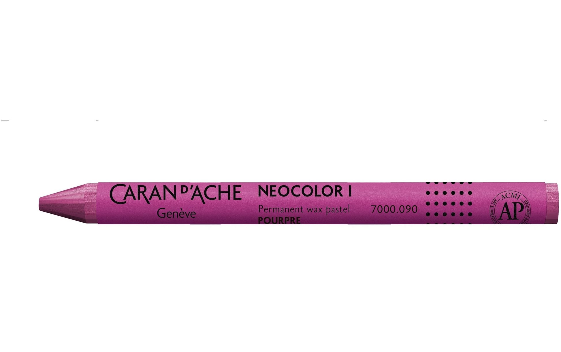 Caran d-Ache Neocolor I Wachsmalkreide – Purpur, Ø 9 × 100 mm, wasserfest, lichtbeständig