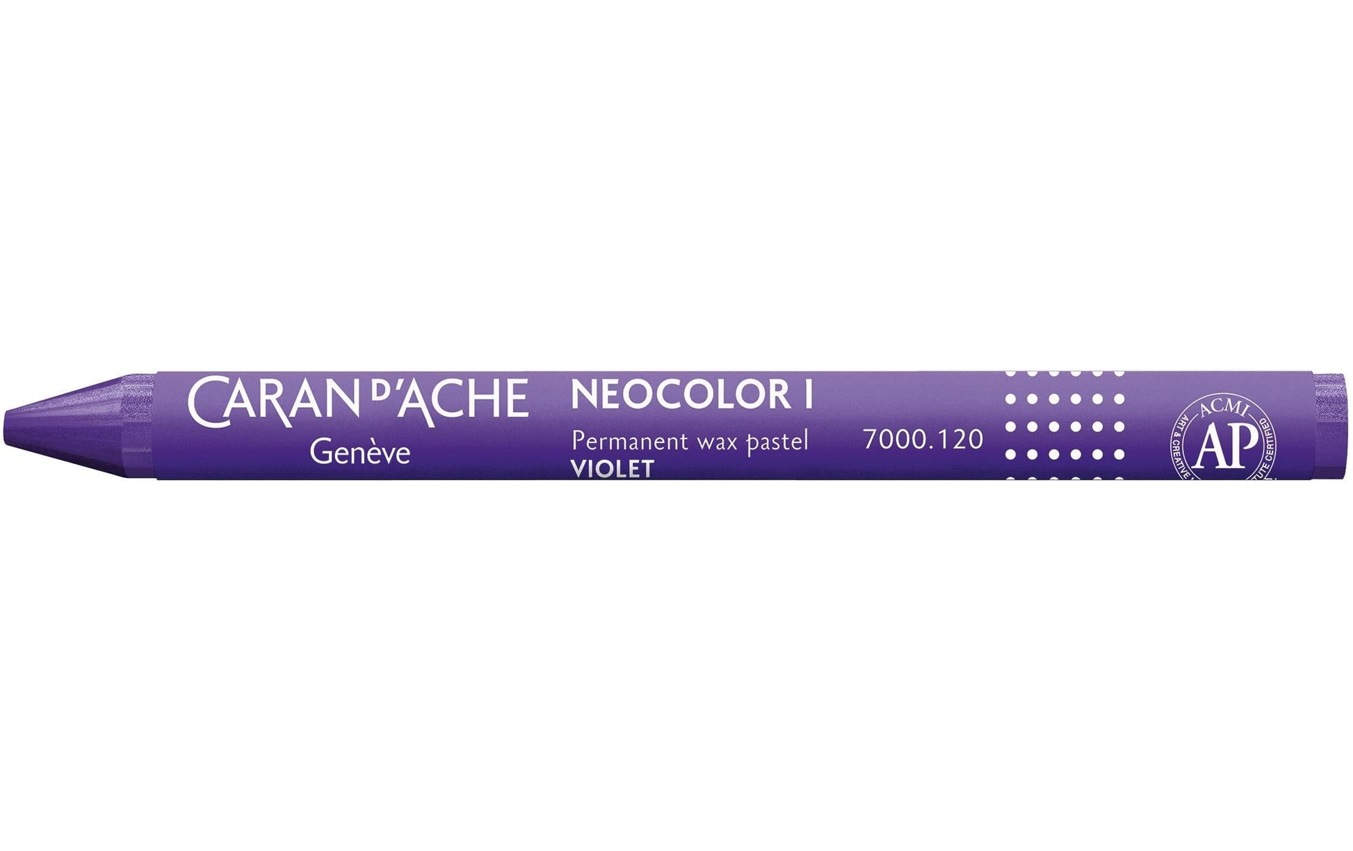 Caran d-Ache Caran d'Ache Wachsmalkreide – Violett, Ø 9 × 100 mm, wasserfest, lichtbeständig