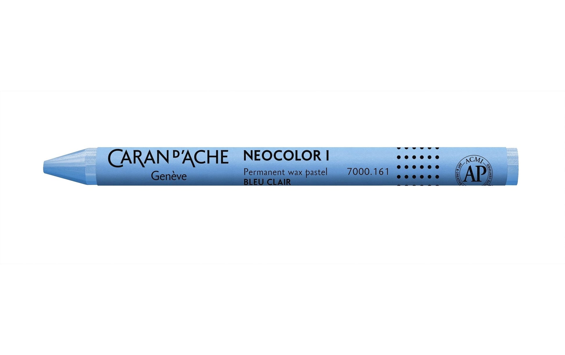 Caran d-Ache Caran d'Ache Neocolor I Malkreide – Hellblau, Papier, Ø 9 × 100 mm, wasserfest, lichtbeständig