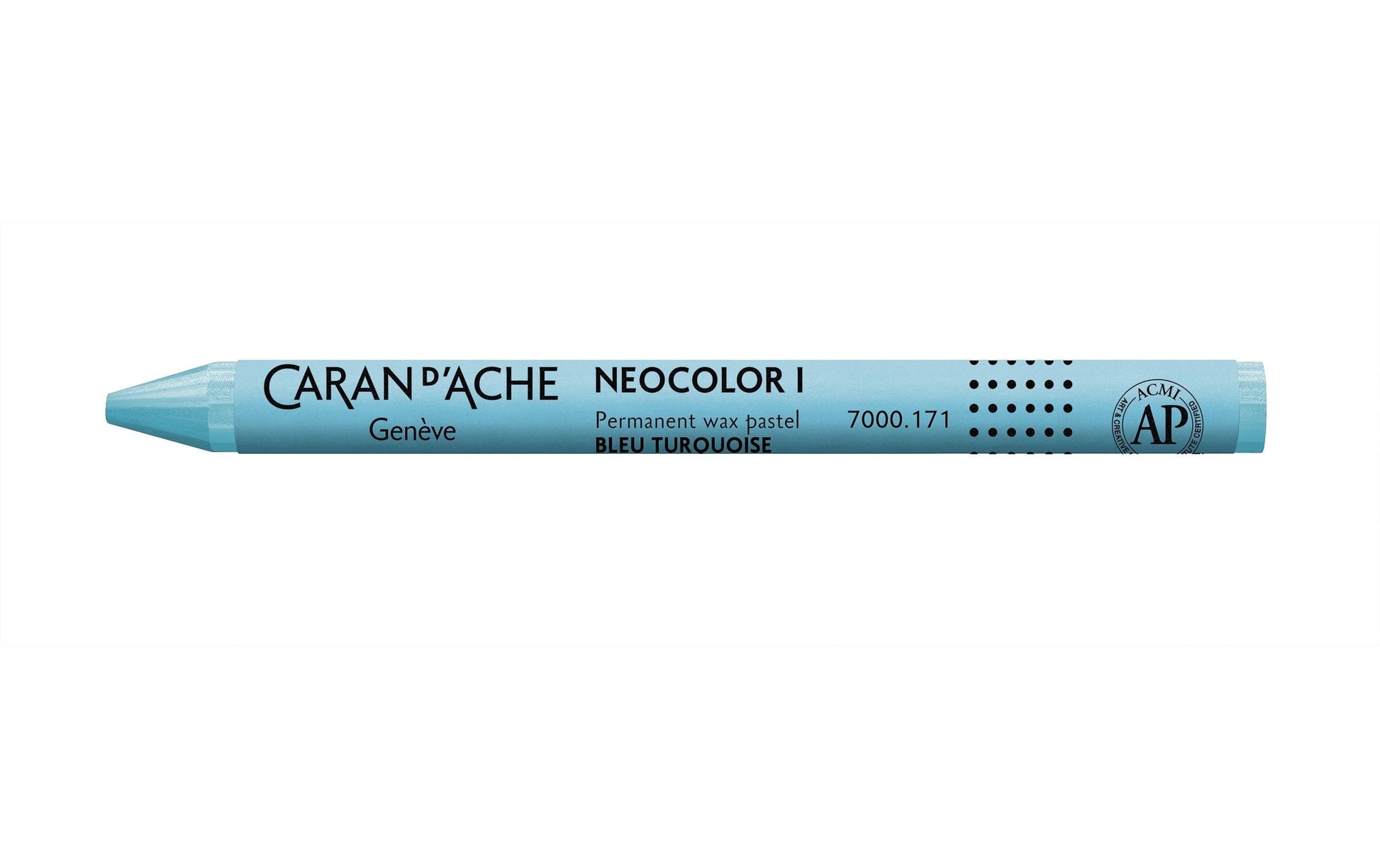 Caran d-Ache Caran d'Ache Malkreide – türkisblau, Papier, Ø 9 × 100 mm, wasserfest, lichtbeständig
