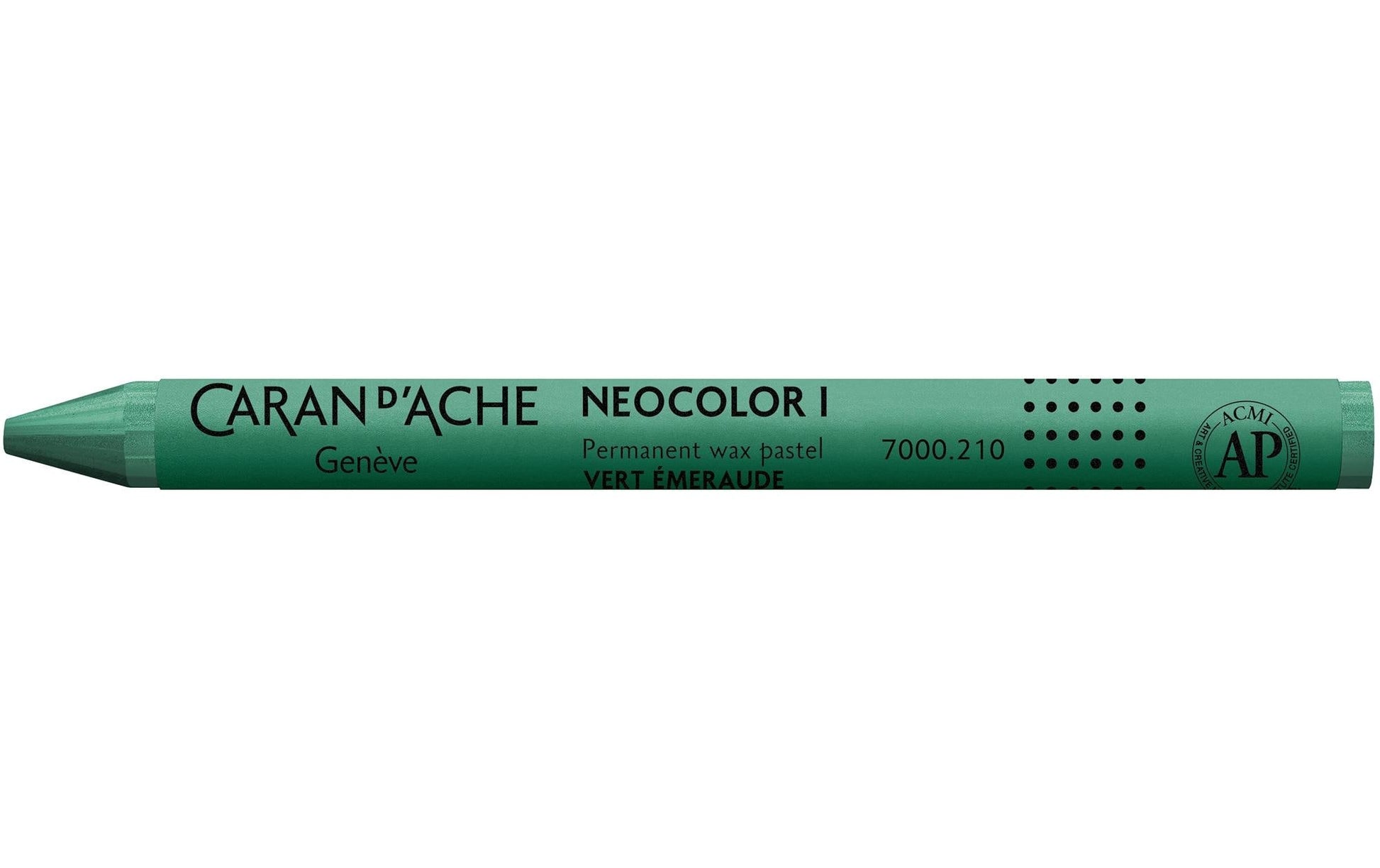 Caran d-Ache Caran d'Ache – Neocolor I – Wachsmalkreiden – Smaragdgrün, für Papier, Leder & Glas