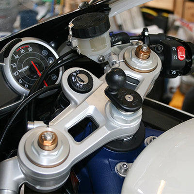 RAM Mounts Navigationssystem-Halterung – für Motorrad, Steuerkopf, Aluminium, Schwarz