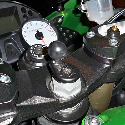 RAM Mounts Navigationssystem-Halterung – für Motorrad, Steuerkopf, Aluminium, Schwarz