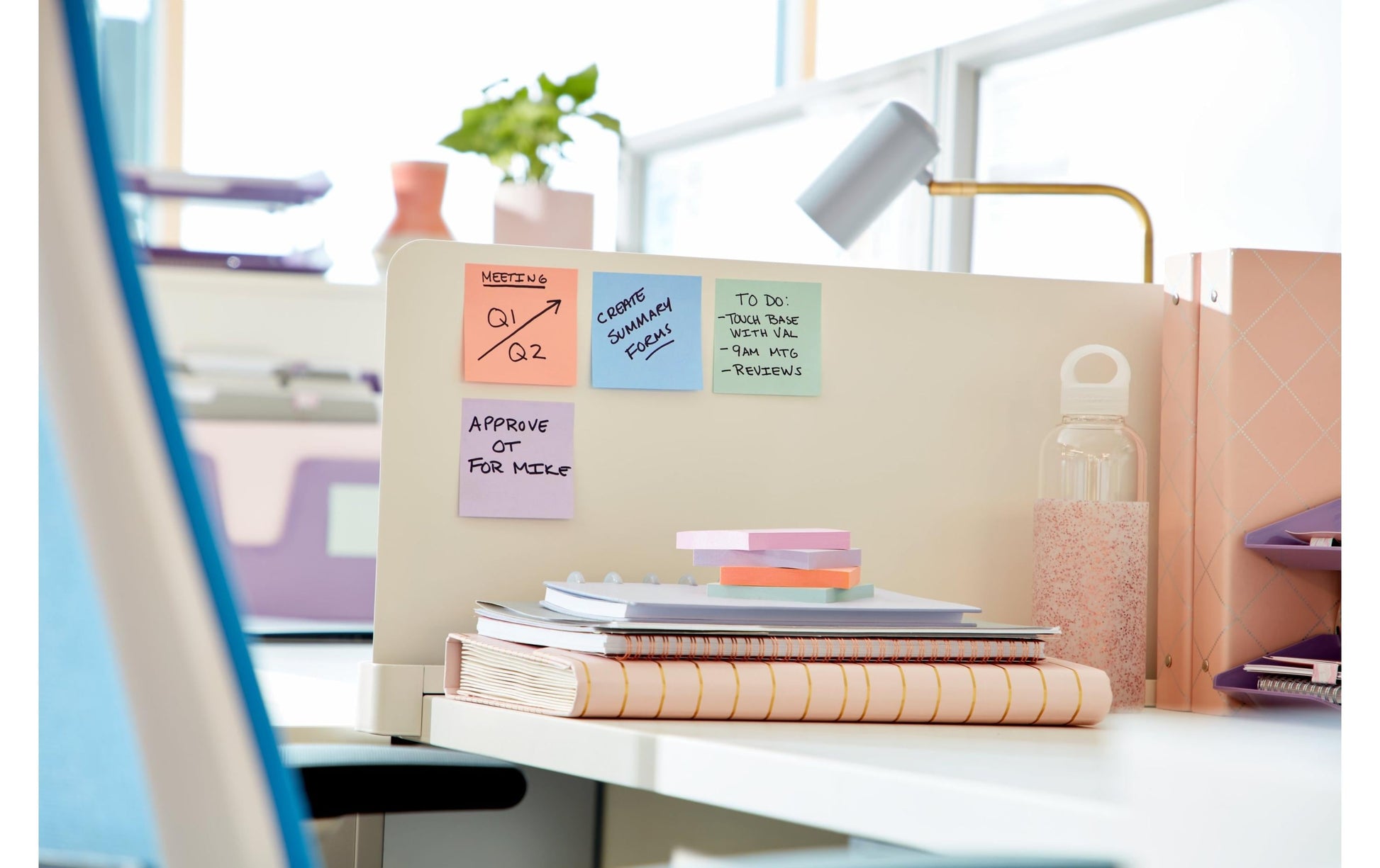 Post-it Haftnotizen Super Sticky – 76×76 mm – sortiert, 6×90 Blatt, PEFC