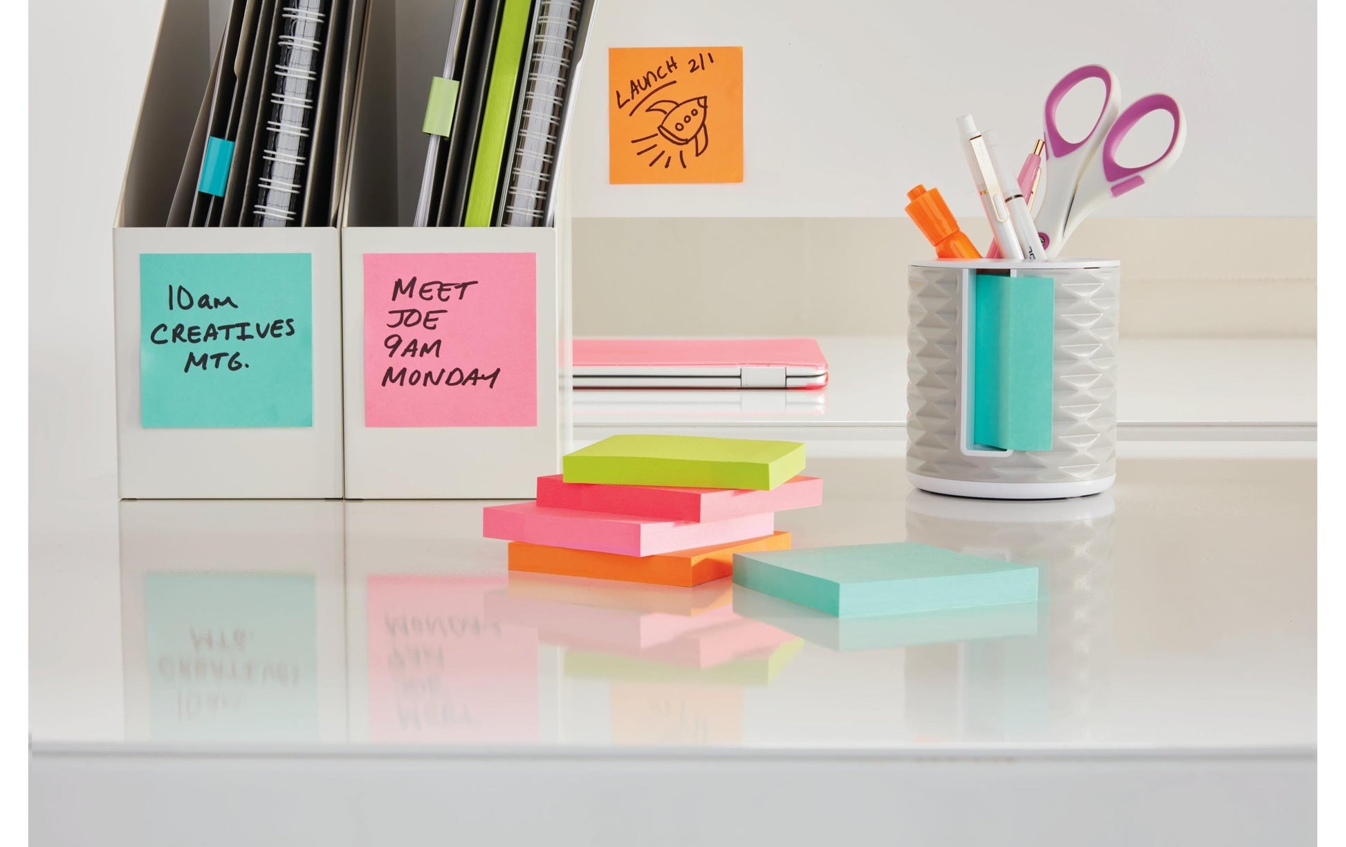 Post-it Beachside Haftnotizen – 76 × 76 mm – sortiert, 100 Blatt/Block, 6er-Pack, PEFC