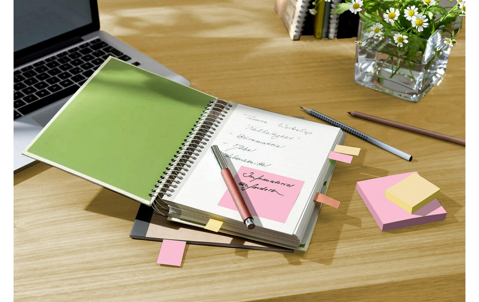 Post-it Haftnotizen – 51×38 mm – sortiert, 6×100 Blatt, PEFC