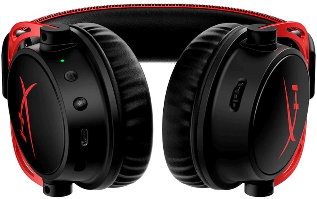 HyperX Cloud Alpha – Over-Ear Gaming-Headset – Kabellos, USB-A, Surround-Sound – Schwarz/Rot – bis 300 h
