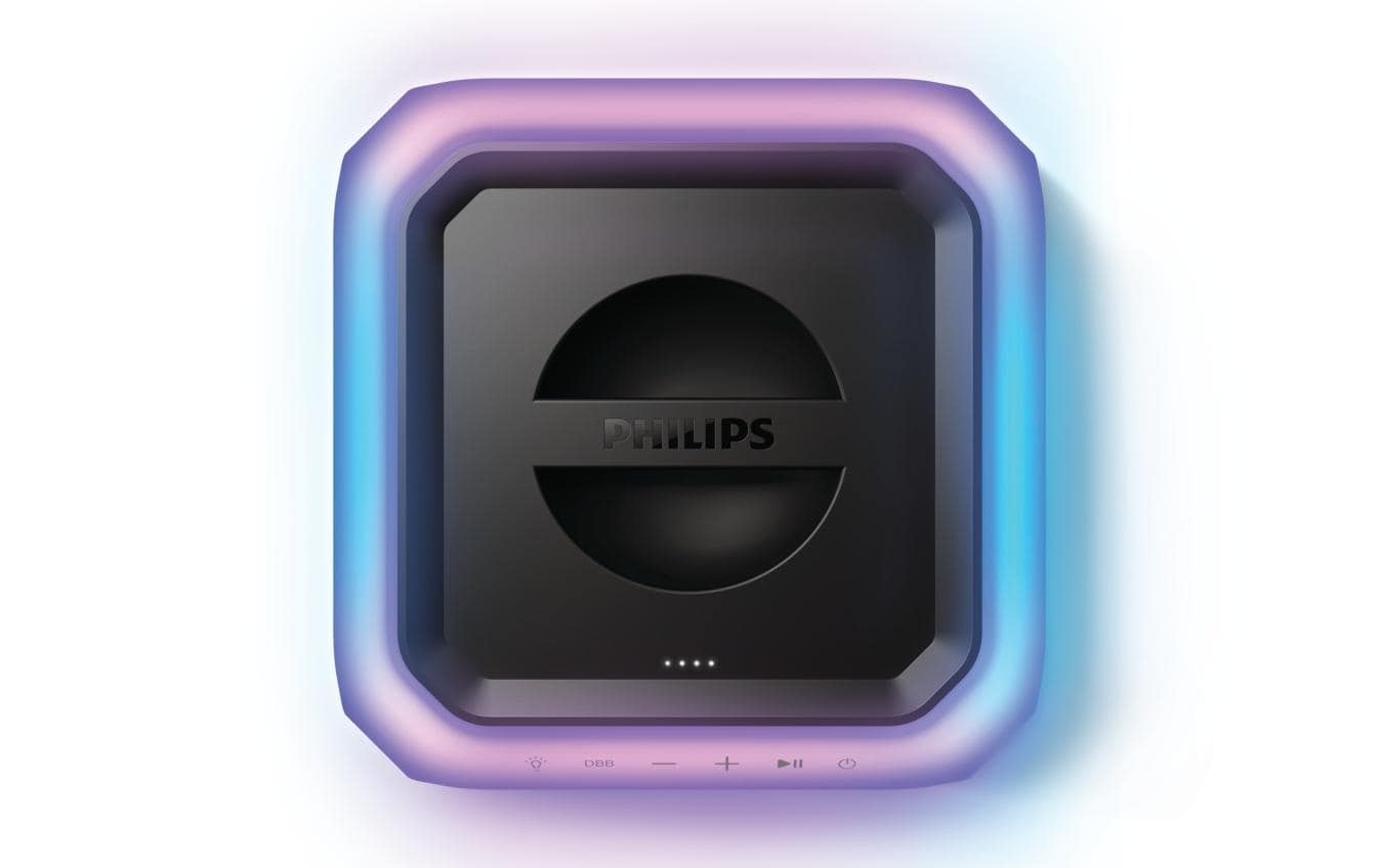 Philips 7000 Serie TAX7207/10 – Party-Lautsprecher – 80 W, 12 h Akku, LED, Bluetooth 5.0, Schwarz