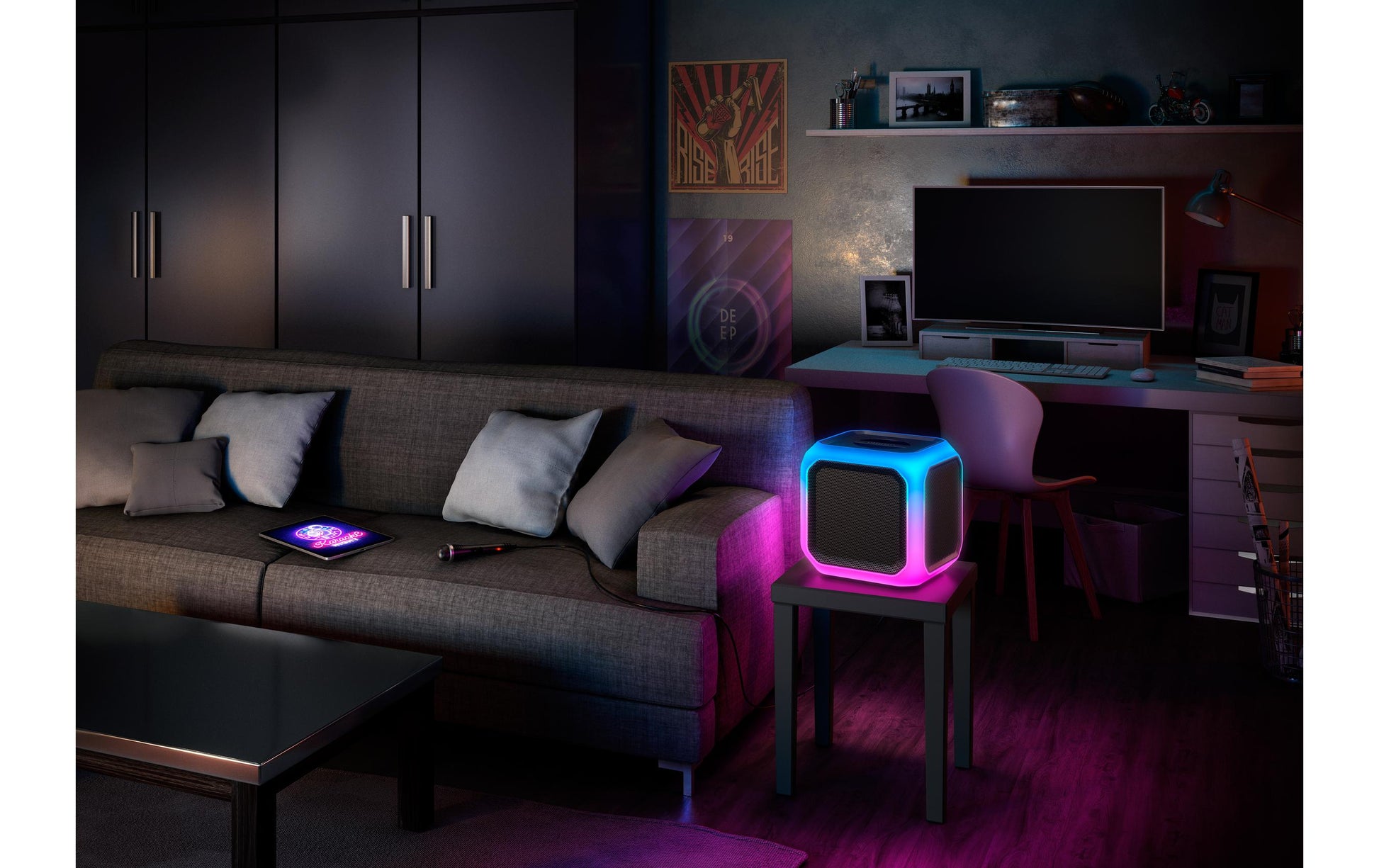 Philips 7000 Serie TAX7207/10 – Party-Lautsprecher – 80 W, 12 h Akku, LED, Bluetooth 5.0, Schwarz