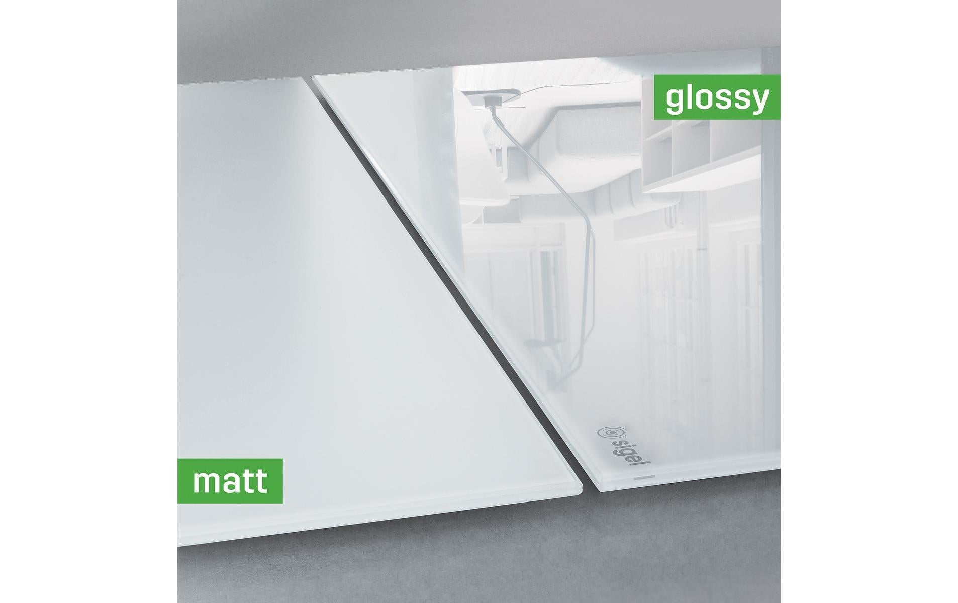 Sigel Whiteboard – 60 × 40 cm, Glas (matt), magnetisch, Wandmontage