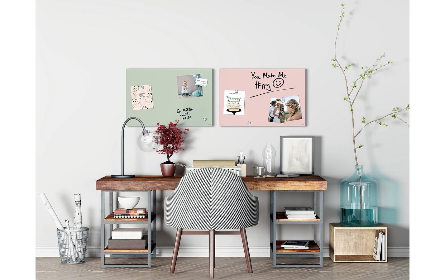 Sigel Whiteboard – 60 × 40 cm, Glas (matt), magnetisch, Wandmontage