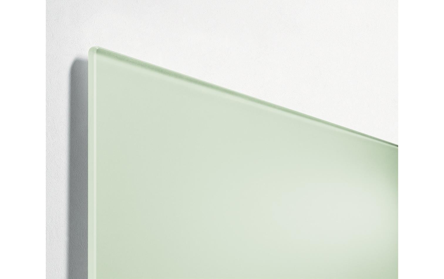 Sigel Whiteboard – 60 × 40 cm, Glas, magnetisch, Wandmontage, inkl. Magnetwürfel, Montagesatz