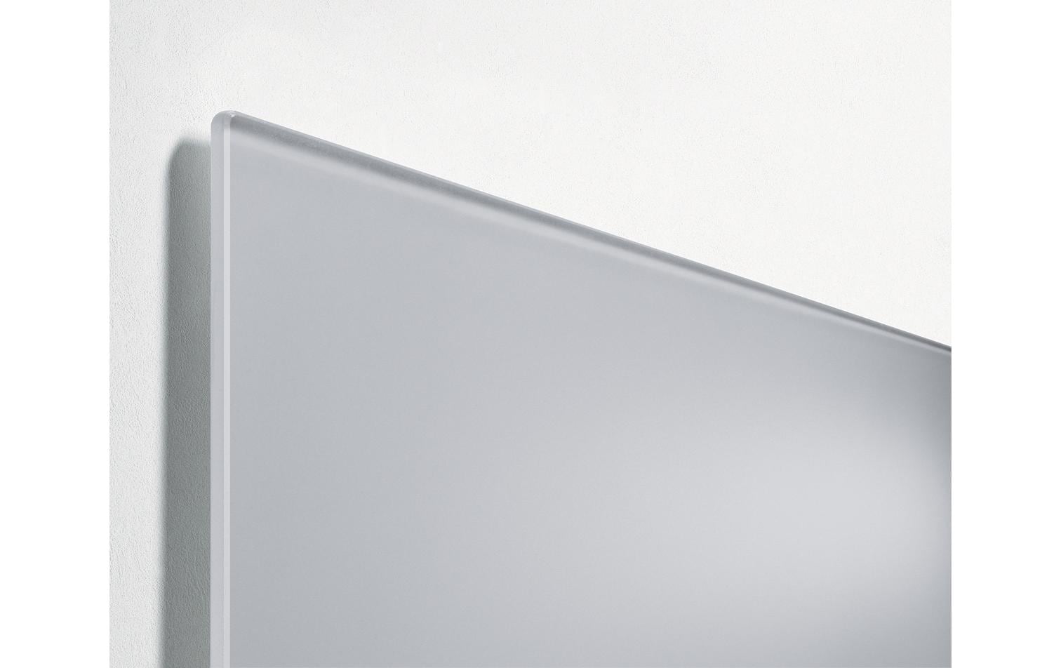 Sigel Whiteboard – 60 × 40 cm, Glas, magnetisch, Wandmontage, inkl. SuperDym-Magnetwürfel, Montagesatz
