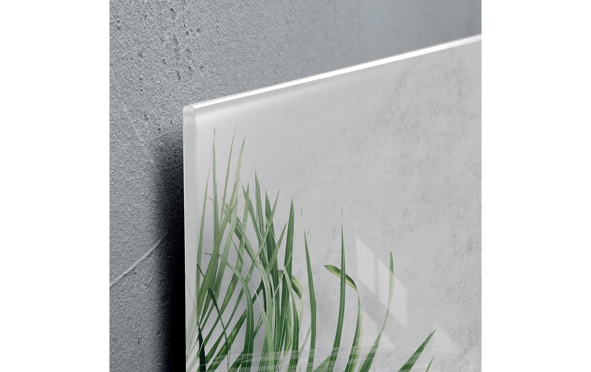 Sigel Whiteboard – 91 × 46 cm, Glas, magnetisch, Wandmontage, inkl. Magnetwürfel, Montagesatz
