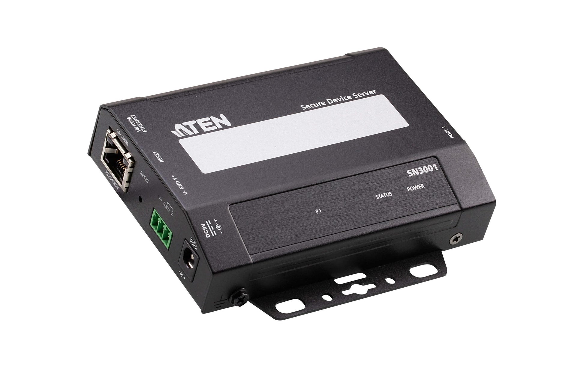 ATEN SN3001 Serieller Device-Server – RS-232 zu RJ-45, 1× RS-232/1× RJ-45, Metall, 98 × 117 × 26 mm