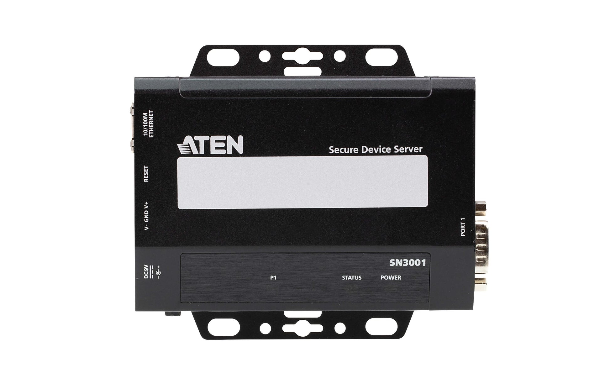 ATEN SN3001 Serieller Device-Server – RS-232 zu RJ-45, 1× RS-232/1× RJ-45, Metall, 98 × 117 × 26 mm