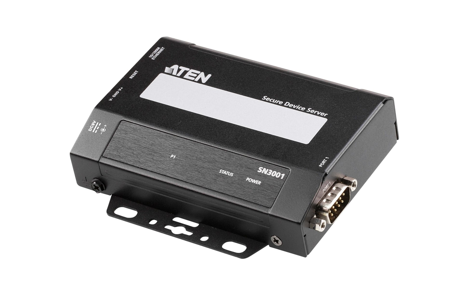 ATEN SN3001 Serieller Device-Server – RS-232 zu RJ-45, 1× RS-232/1× RJ-45, Metall, 98 × 117 × 26 mm