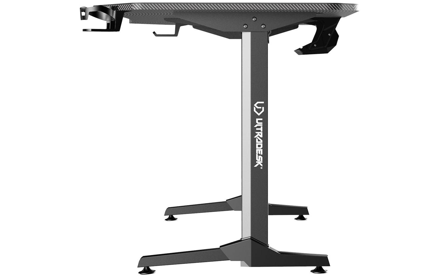 Ultradesk Frag XXL Gaming-Tisch – 165 × 75 cm, pink, Stahl