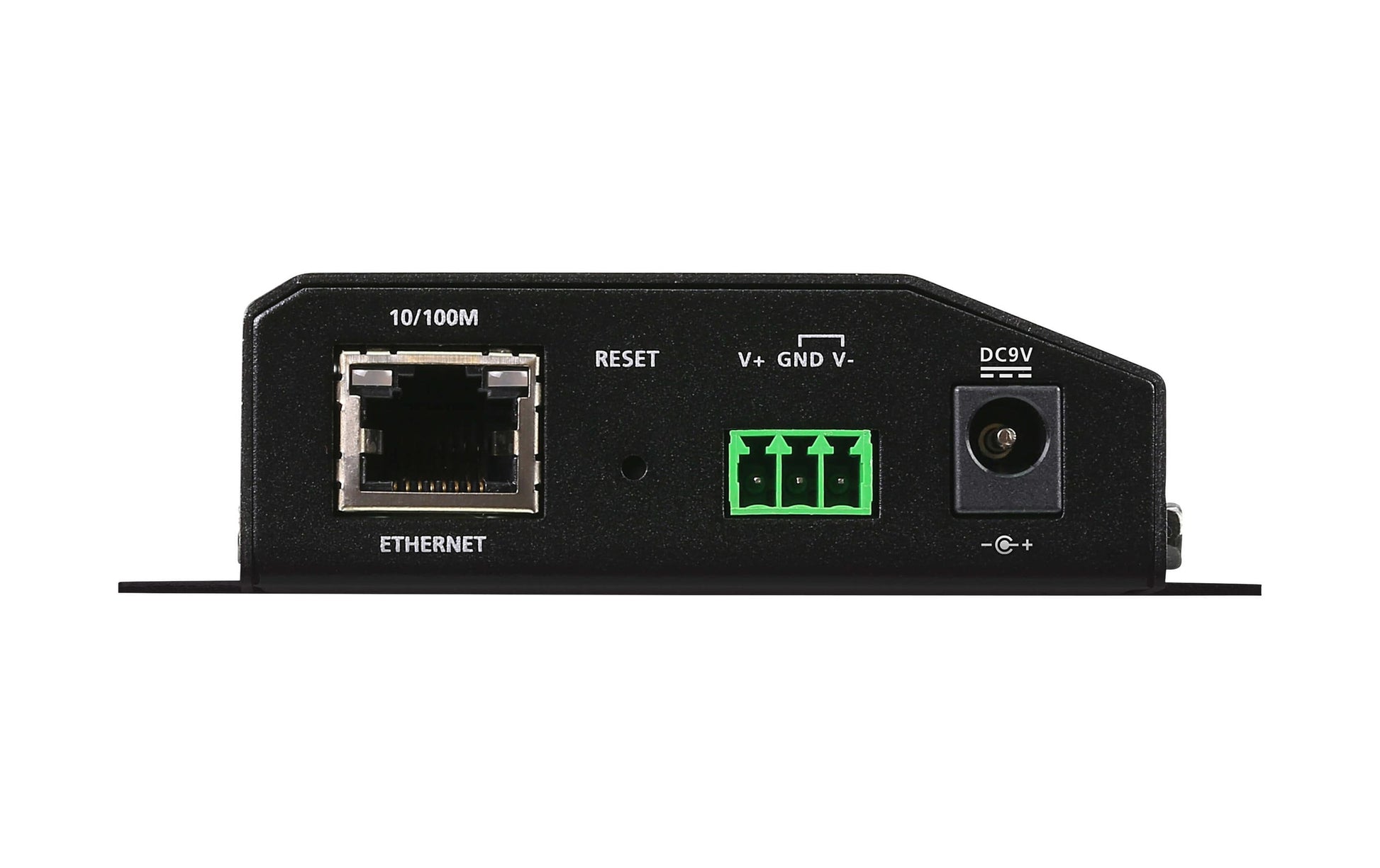 ATEN SN3002 – Ethernet Extender – 2×RS-232, 1×RJ45 10/100 Mbit/s, 9–48 V DC, Metall, Schwarz
