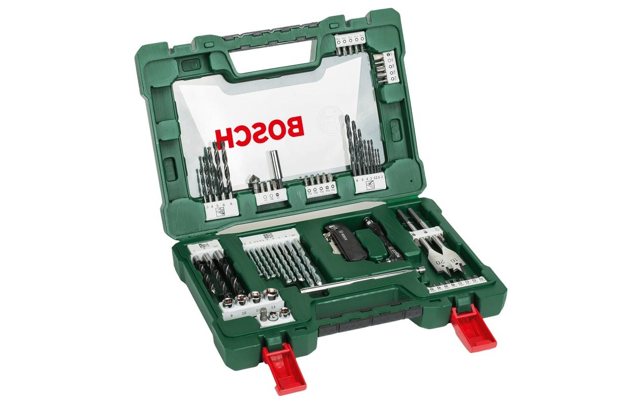 Bosch Bohr- & Bit-Set 68-tlg. – für Metall, Mauerwerk & Beton, Holz – mit magnetischem Bithalter & Tasche