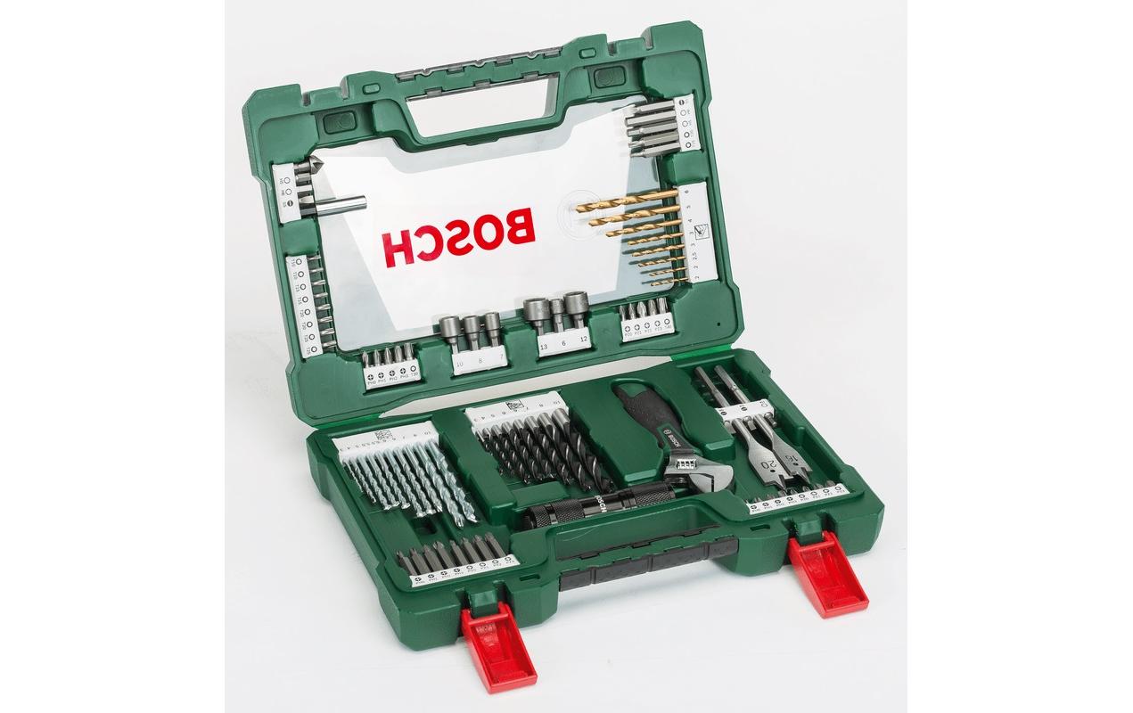 Bosch V-Line Bohr- & Bit-Set TiN – für Mauerwerk & Beton, Metall, Holz – 83-tlg.