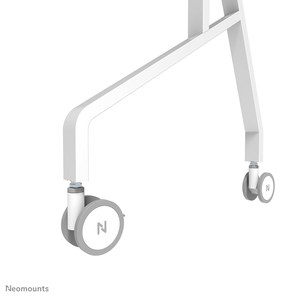 Neomounts MOVE Go Flip – Trolley, drehbar, für 55–65", VESA 400×400, bis 50 kg, höhenverstellbar, weiss