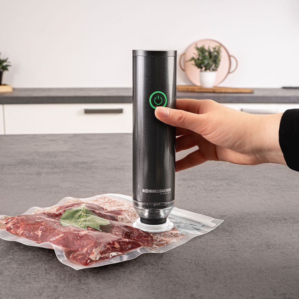 Rommelsbacher VAC 25 Hand-Vakuumpumpe – 7 l/min, USB