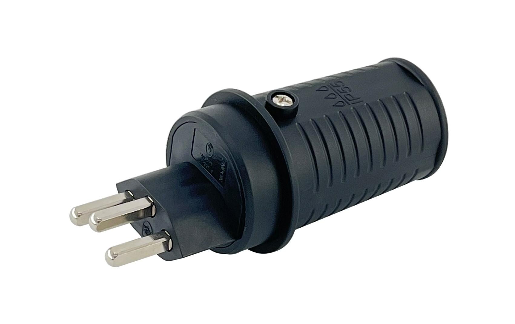 M. Schönenberger Schönenberger Montagestecker, 16 A 250 V, IP55, Eingang T23, Schraubklemme – schwarz