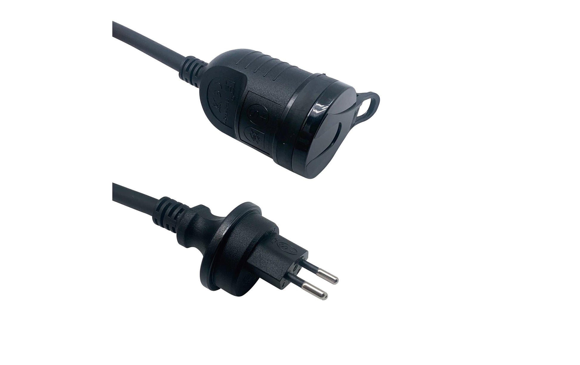 M. Schönenberger Schönenberger Verlängerungskabel – T12–T13, 10 m, IP55, Aussen, 1,5 mm², Schwarz