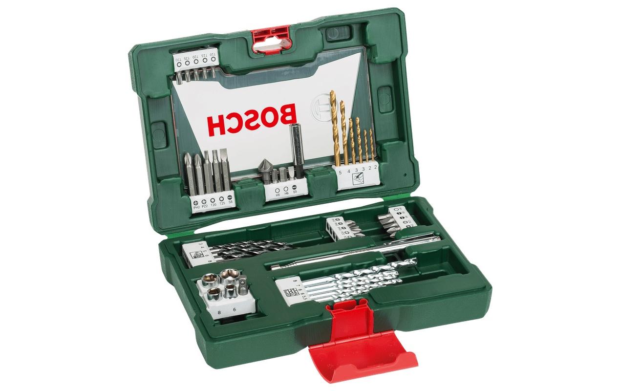 Bosch Bohrer- und Bit-Set, V-Line TiN, 235 mm × 162 mm × 60 mm, 48 Stk.