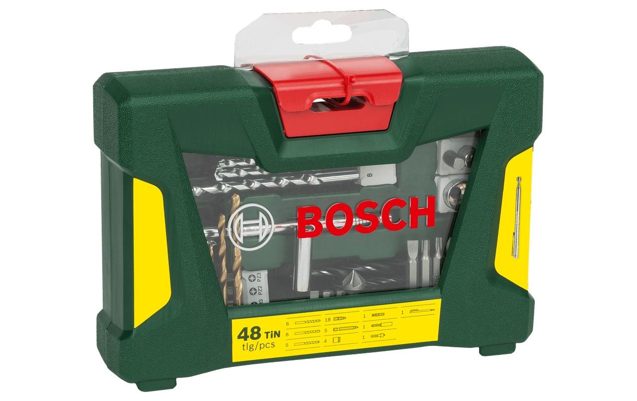 Bosch Bohrer- und Bit-Set, V-Line TiN, 235 mm × 162 mm × 60 mm, 48 Stk.