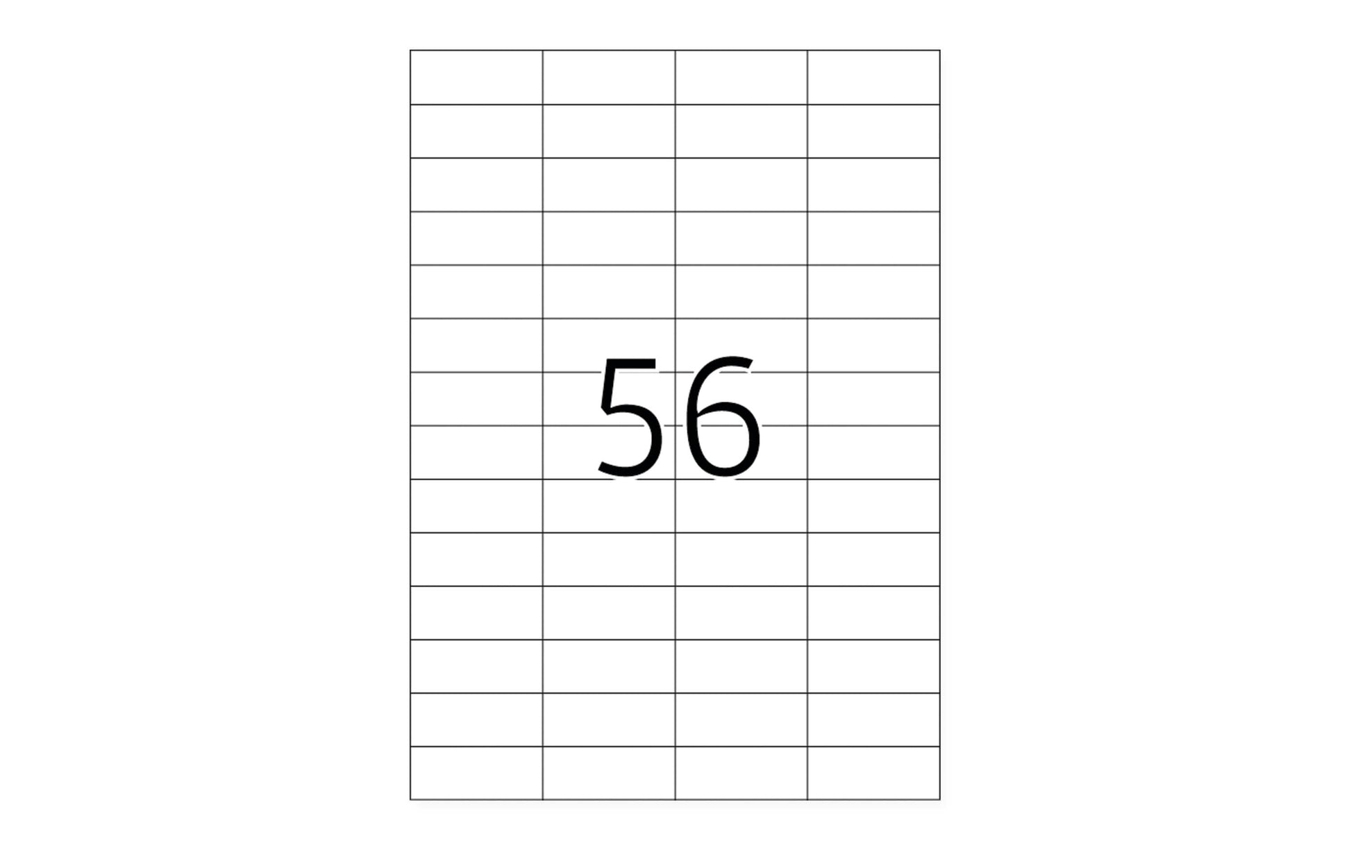 HERMA Etiketten A4 52,5 × 21,2 mm – Papier, matt – permanent haftend – Laser/Inkjet – 100 Blätter (5'600 Stk)