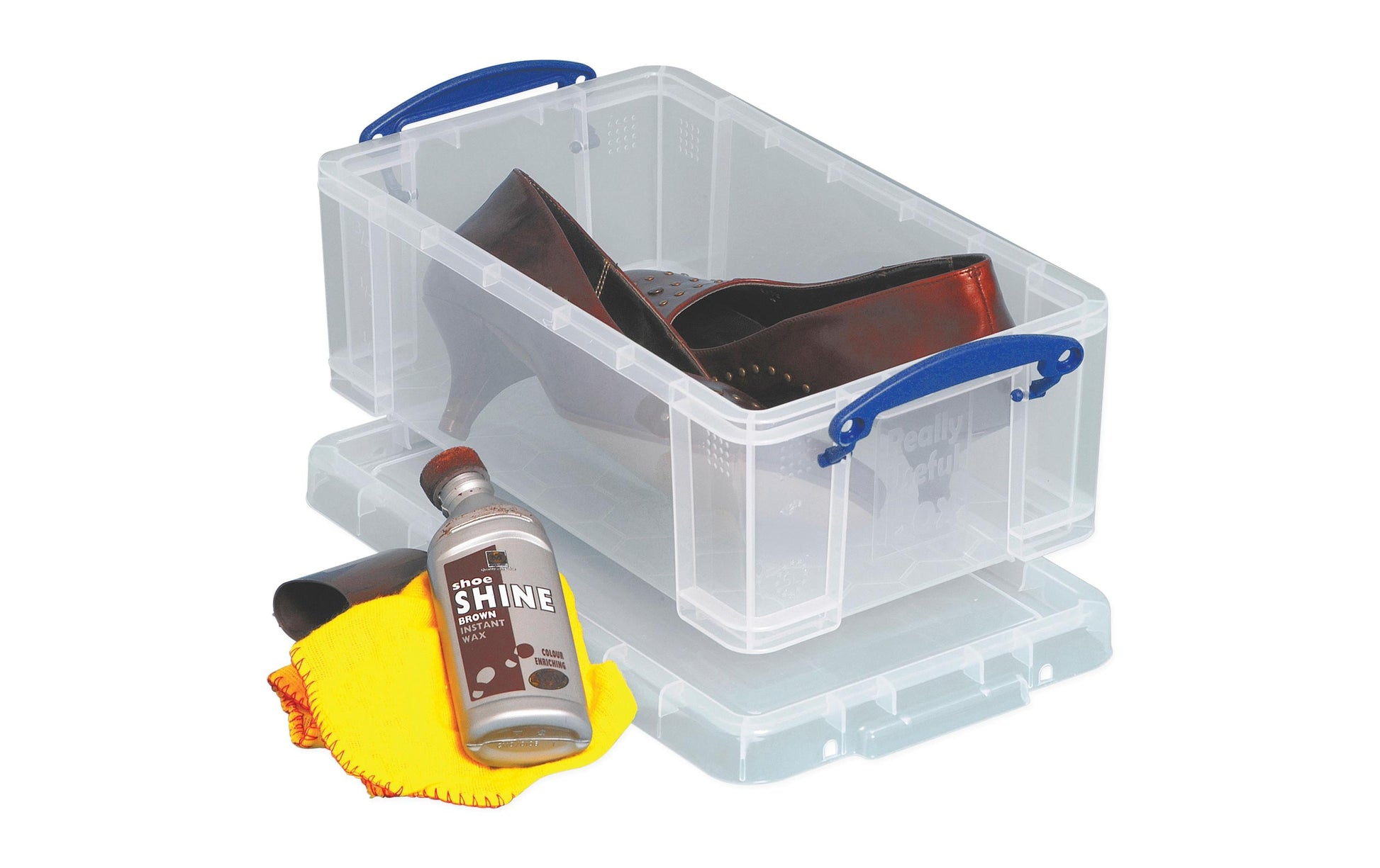 Really Useful Boxes Aufbewahrungsbox 5 l (mit Deckel) – Polypropylen – transparent – 340 × 200 × 125 mm