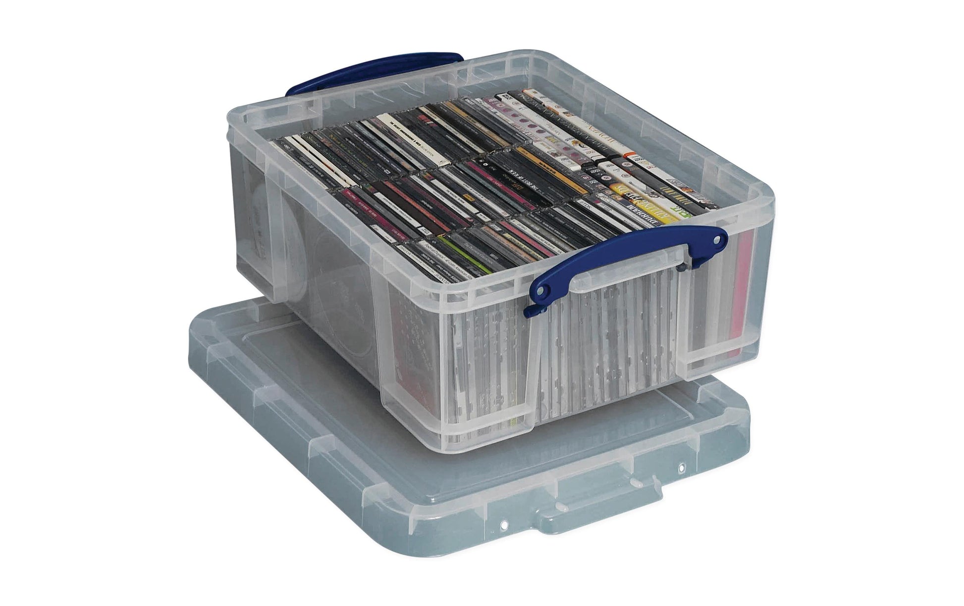 Really Useful Boxes Really Useful Box Aufbewahrungsbox 18 l – mit Deckel, Verriegelung – Kunststoff – transparent – 480 × 200 × 390 mm