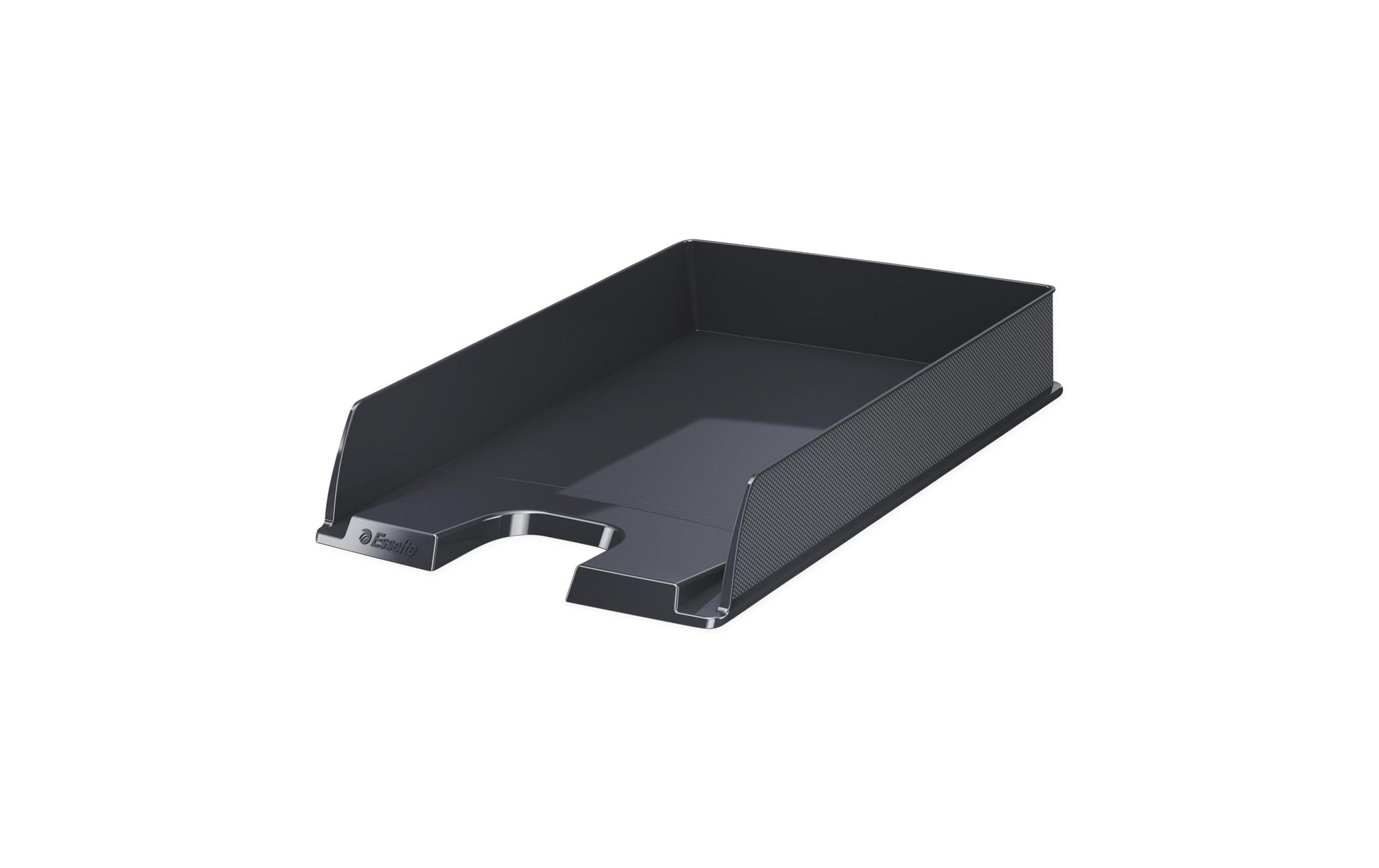 Esselte Europost – Briefkorb für A4, hoch, Polystyrol (PS), schwarz, 254 × 61 × 350 mm